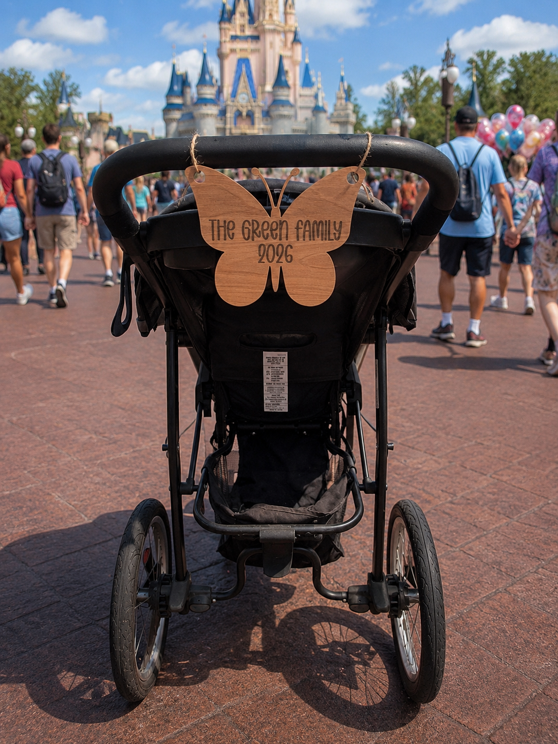 Personalized Stroller Name Tag