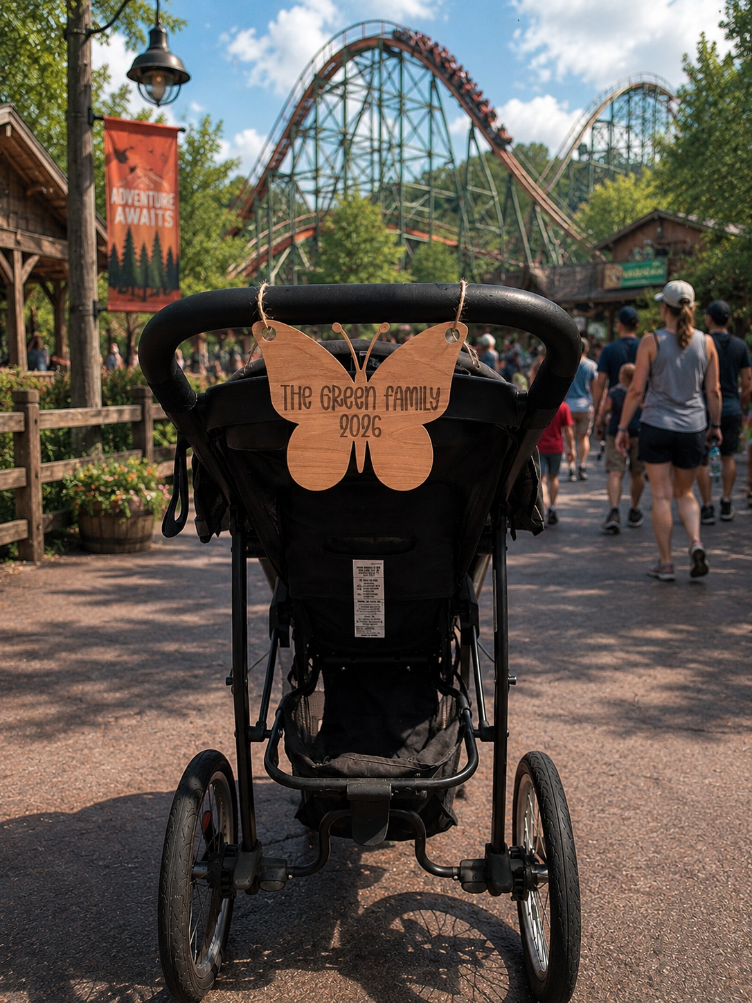 Personalized Stroller Name Tag